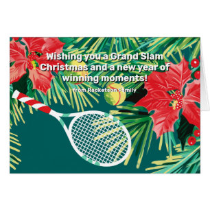🎾🎄Custom text, Smash Your Holiday 