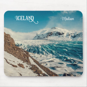 Custom Text Solheimajokull, Iceland Mouse Pad
