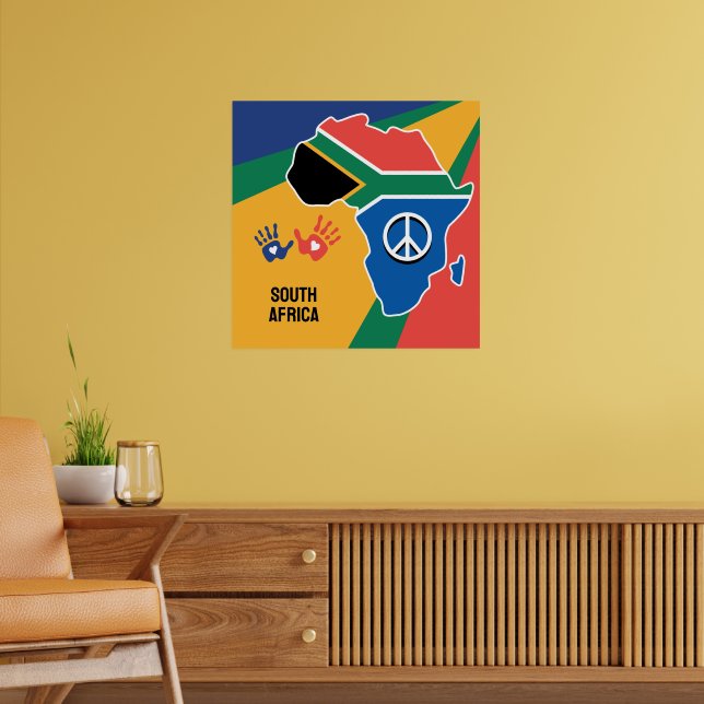 Custom Text South Africa Poster (Living Room 2)