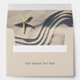 Custom Text Starfish Envelope