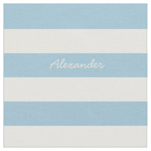 Custom Text & Stripes Fabric