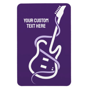 Custom Text Stylised Guitar Magnet
