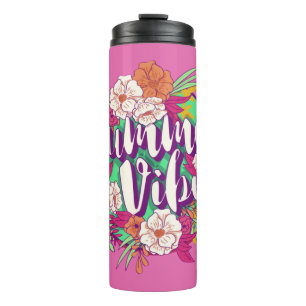 Custom Text Summer Vibes Thermal Tumbler