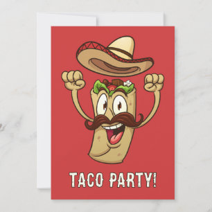 Custom Text Taco Party Invitation