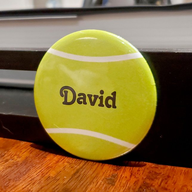 Custom Text Tennis Ball Fridge Magnet (Creator Uploaded)