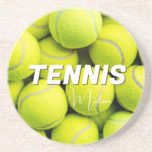 Custom Text Tennis Balls Coaster