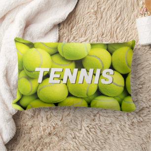 Custom Text Tennis Balls Lumbar Cushion