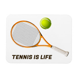 Custom Text Tennis Magnet