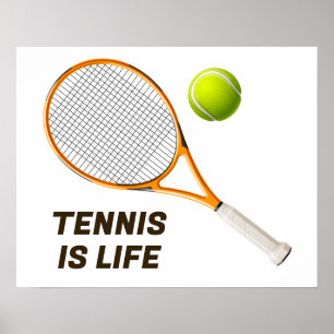 Custom Text Tennis Poster