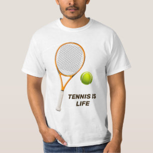 Custom Text Tennis T-Shirt