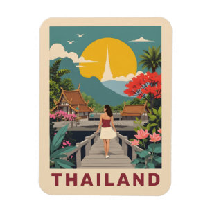 Custom Text Thailand Magnet
