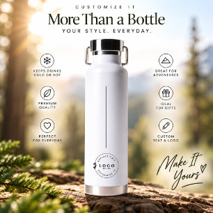 Custom Text Thermo Bottle with Unique Logo Accent