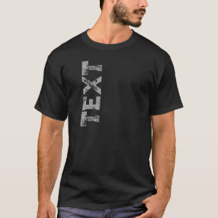 Custom Text Trendy Template Mens Modern Elegant T-Shirt