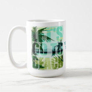 Custom Text Tropical Beach Coffee Mug