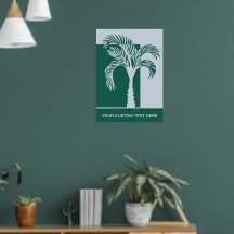 Custom Text Tropical Palm Tree