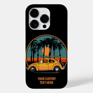 Custom Text Tropical Sunset Case-Mate iPhone 14 Pro Case