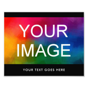 Custom Text Upload Family Event Wedding Photo Print