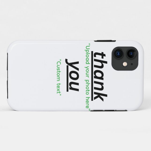 Custom Text & Upload Your Photo Personalized Case-Mate iPhone Case (Back (Horizontal))