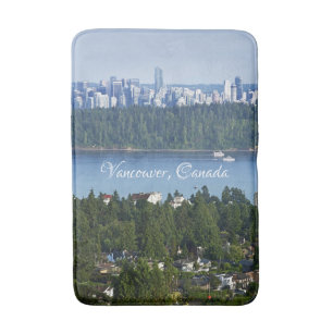 Custom text Vancouver, Canada bath mat