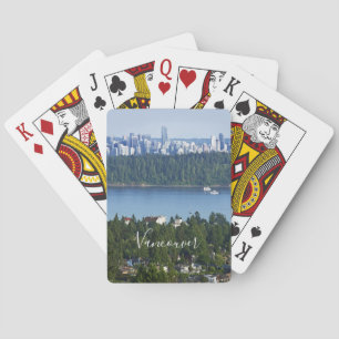 Custom text Vancouver, Canada playing cards