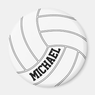 Custom Text Volleyball Player Fridge Magnet