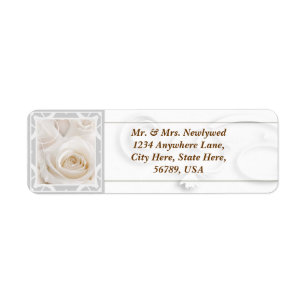 Custom Text Wedding Return Address Labels