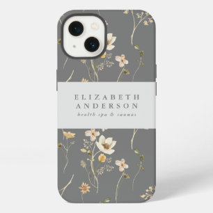 Custom Text Wildflower Botanical Florals iPhone 13 Case