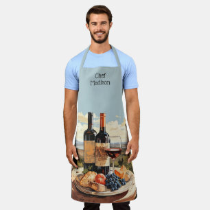 Custom Text Wine Lover's Apron