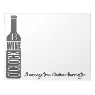 Custom text Wine Quote Notepad