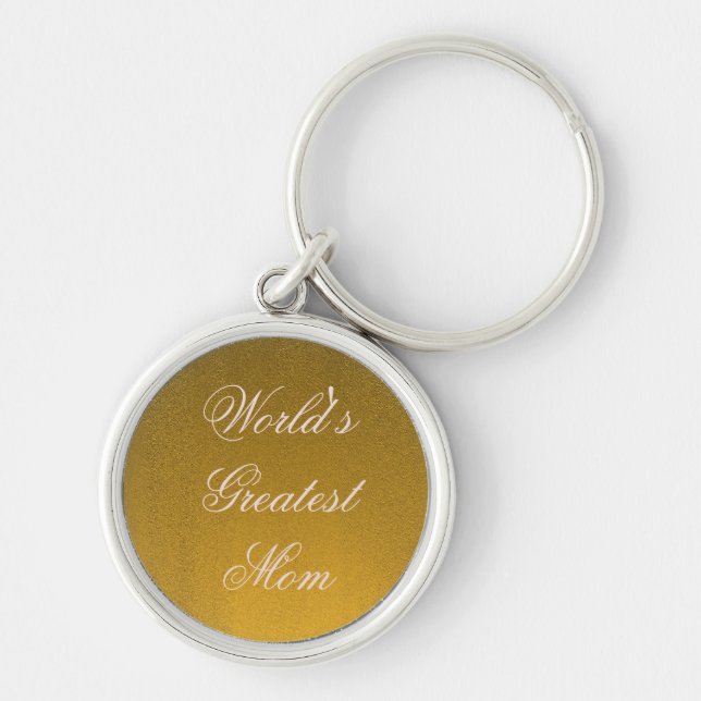 Custom Text World's Greatest Mum Keychain (Front)