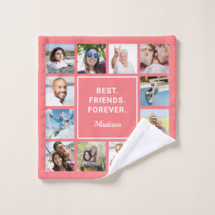 Custom Text & YOUR Photos Wash Cloth