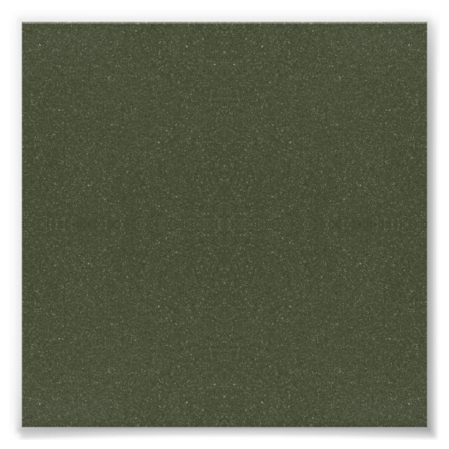 Custom Textured Moss Green Photo Print – Square (Front)