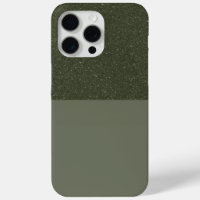 Custom Textured Moss Split iPhone 15 Pro Max Case