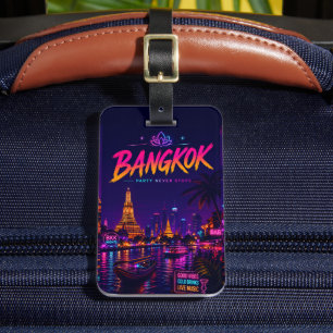 Custom Thailand Bangkok Party Town Luggage Tag
