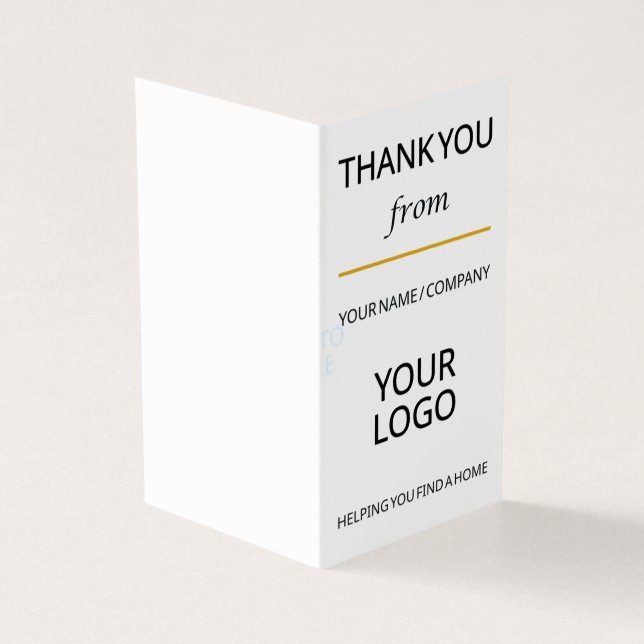 Custom Thank-You Card Template (Outside)