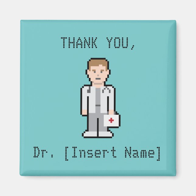 Custom Thank You Doctor Magnet (Front)
