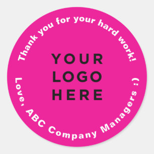 Custom Thank You Employee Appreciation Day Gifts Classic Round Sticker