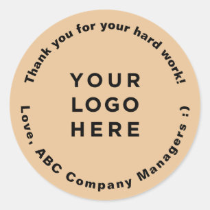 Custom Thank You Employee Appreciation Day Gifts Classic Round Sticker