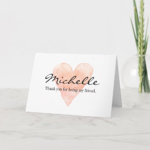 Custom Thank you for being my friend friendship Card