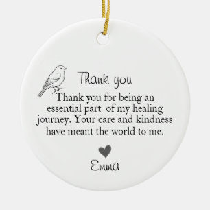 Custom Thank You Gifts For Doctor Appreciation Ceramic Ornament