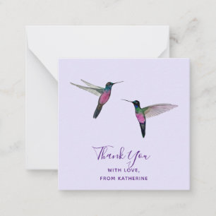 Custom Thank You Hummingbird Note Card