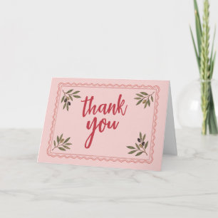 Custom Thank You Italian Bridal Shower Card
