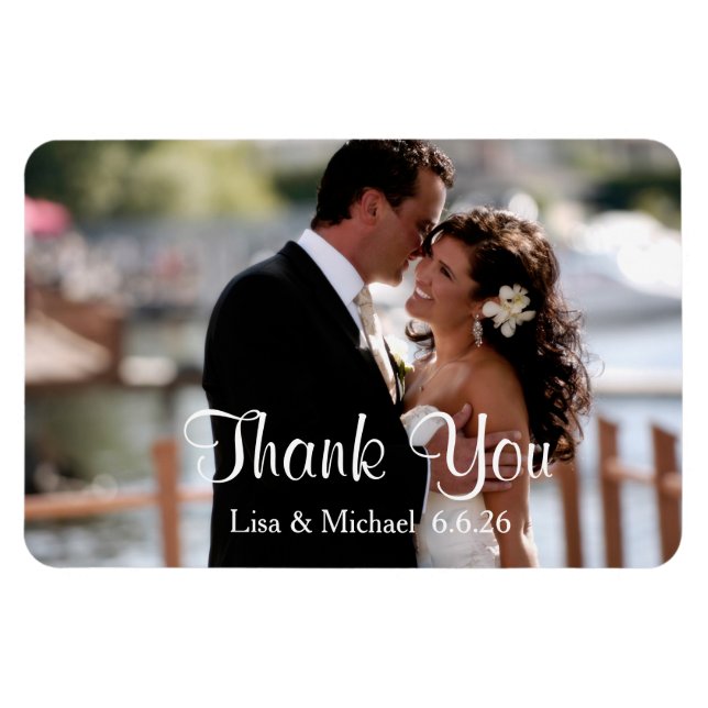 Custom Thank You Magnet (Horizontal)