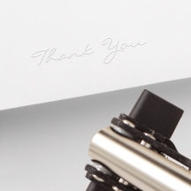 Custom Thank You Modern Elegant Script Wedding