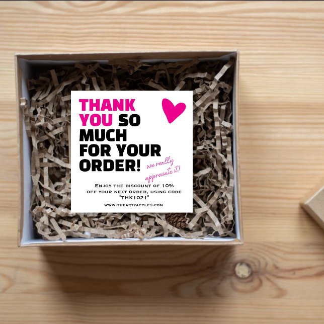 Custom Thank You package insert With Logo & Offer (Creator Uploaded)
