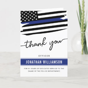 Custom Thank You Police Officer Retirement Gift