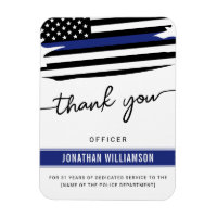 Custom Thank You Police Officer Retirement Gift