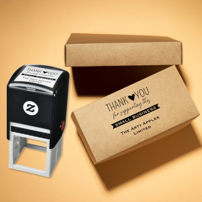 Custom Thank You Small Business shipping  Self-inking Stamp (Creator Uploaded)