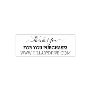 Custom Thank You Stamp, Custom Packaging Stamp