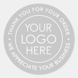 Custom Thank You Sticker with Logo